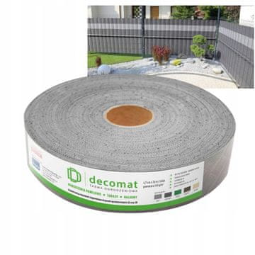 Decomat ograjni trak 4,7x26m, siv