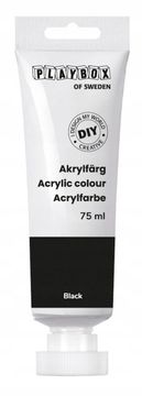 PLAYBOX AKRILNA BARVA ZA NAREDITEV ČRNEGA MAKE-UPA v tubi 75 ml (ukinjena proizvodnja)