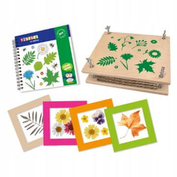 PLAYBOX Herbarij, album z rastlinami za otroke, za šolo, DIY komplet 5+