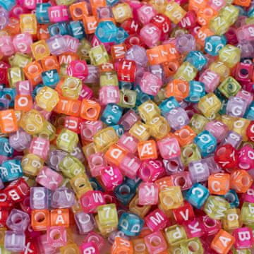 PLAYBOX Naredi sam prozorne perlice s črkami in številkami 1000