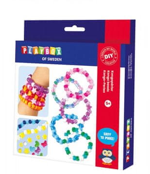PLAYBOX DIY ZAPESTNICE IZ KONGO KROGLIC ustvarjalna zabava 5+