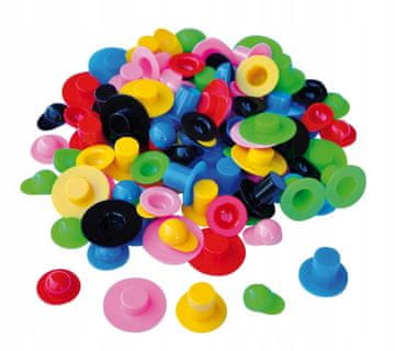 PLAYBOX DIY miniaturni plastični klobuki 48 kosov