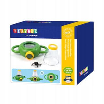 PLAYBOX DIY mikroskop za otroke dvosmerna povečava 3x