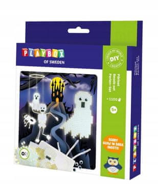 PLAYBOX Likalne kroglice duhov, ki se svetijo v temi