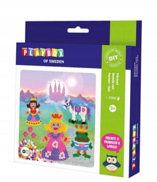 PLAYBOX Naredi sam Princesa in žaba Beaded Lick-On našitki 2000