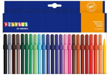 PLAYBOX DIY.FLAMMERS s tankimi vlaknastimi markerji 24 kosov