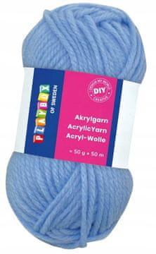 PLAYBOX Akrilna preja, preja - 50 g Akril - SVETLO MODRA