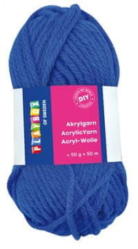 PLAYBOX Akrilna preja, preja - 50 g Akril MODRA