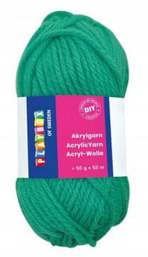 PLAYBOX Akrilna preja, preja - 50 g Akril ZELENA