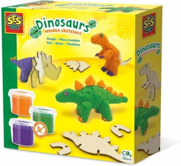 SES Leseni okostnjaki dinozavrov iz testa
