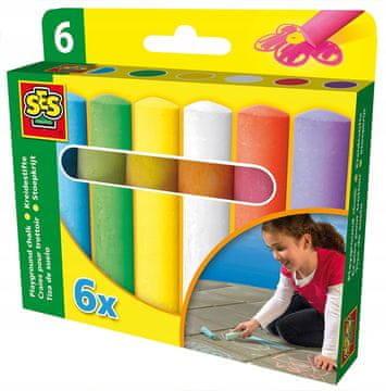 Barvna kreda 6 barv. SES.
