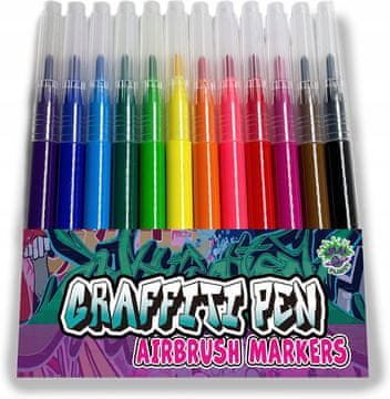 GRAFFITI markerji markerji za airbrush/blago - Graffiti pisalo 12 kosov.