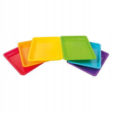 PLAYBOX Plastični pladenj za otroške ustvarjalne dejavnosti 28 x 22 x 3 cm 1 kos.