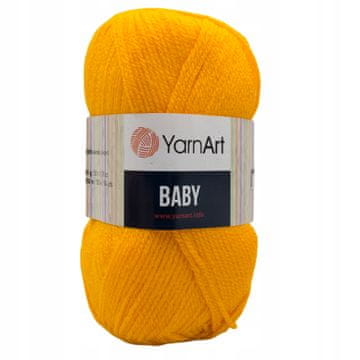 YarnArt Preja Baby 586 50g intenzivno mandarinsko rumena