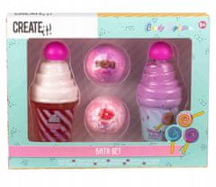 Kopalni set Balzam za telo Gel za prhanje 2 kroglici CREATE IT CANDY