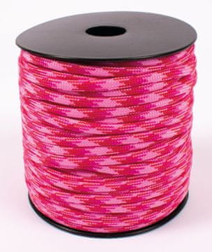 PLAYBOX DIY rdeče/roza pletena polipropilenska vrvica Ø 4 mm 40 m