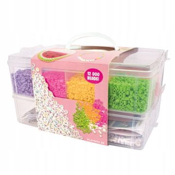PLAYBOX Mega Craft Box Set likalnih perlic in zapestnic 12000 kosov + DODATNO