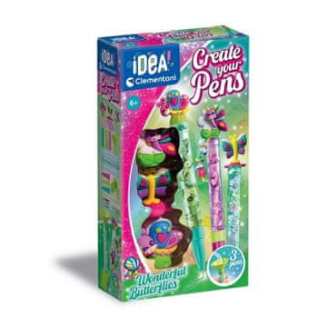 Clementoni MINI PEN FACTORY Ustvarjalni set ČUDOVITI METULJČKI