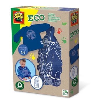 EKO predpasnik za slikanje za otroke moder 24923