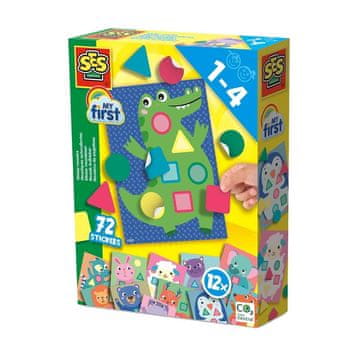 Moji prvi mozaiki iz nalepk 72 nalepk 12 slik 14484