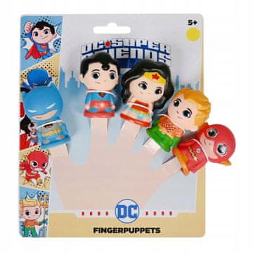 DC SUPER FRIENDS SUPERHEROES Prstne lutke 5 kosov lutkovnih figuric