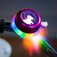Bright Osvetljeni LED kolesarski zvonec roza za otroke Unicorn Brightz