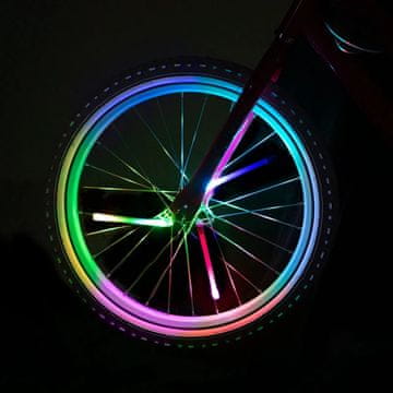 Bright LED luči za kolesarske napere, 3 cevi, spremenljive RGB barve, Brightz
