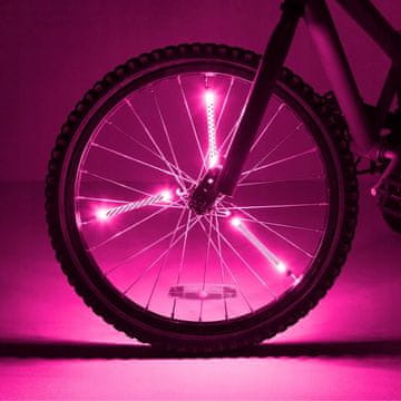 Bright LED kolesarske luči z roza vzorci za otroke brightz