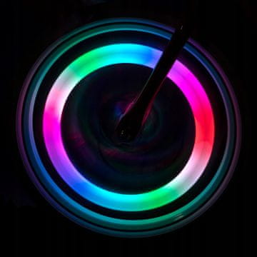 Bright LED svetilka za kolesarske napere, ki spreminja barve RGB Brightz