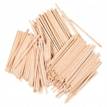 PLAYBOX Dekorativne lesene palčke za DIY 86 x 3 x 3 mm 650 kosov