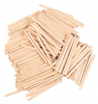 PLAYBOX Dekorativne lesene palčke za DIY 86 x 6 x 3 mm 450 kosov