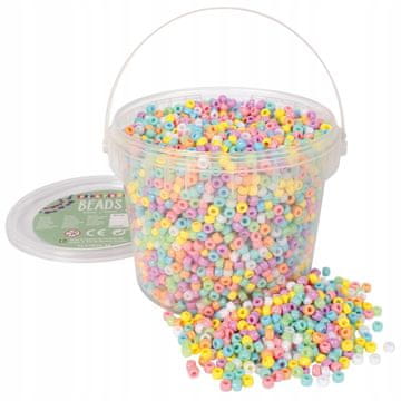 PLAYBOX Pisane pastelne perlice PONY Φ 5 mm zapestnica z vedro, nakit za samostojno uporabo, 5100 kosov