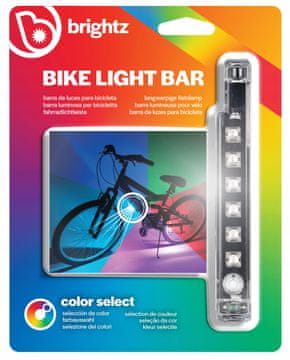 Bright Svetlobna svetilka za okvir kolesa LED RGB Izbira barv Go brightz