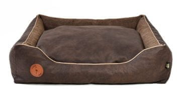 Lauren Design CEZAR kavč rjav + rjava konstrukcija S - 70 cm x 60 cm