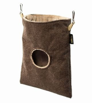 Lauren Design Krmilnica za glodavce, rjava struktura + kapučino minky