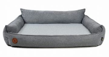 Lauren Design Ortopedska postelja Rocky črna + siva M - 83 cm x 73 cm