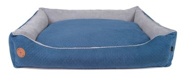 Lauren Design Kavč CEZAR, temno moder, prešit, M - 80 cm x 70 cm