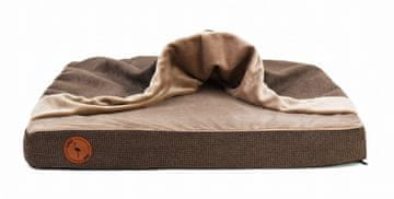 Lauren Design Ortopedski vzglavnik Luna rjave barve M - 70 x 60 x 8 cm