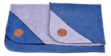 Lauren Design DANTE pregrinjalo/pregrinjalo 100 cm x 70 cm, temno modra, prešita
