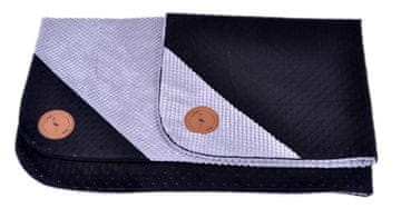 Lauren Design Pregrinjalo/pregrinjalo DANTE 100 cm x 70 cm črne barve, prešito
