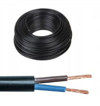 OMY 2x0,75 100 m črni električni kabel