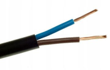 OMYp 2x0,75 10 m črn električni kabel