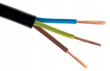 Delavniški gumijasti električni kabel OW 3x2,5 1m