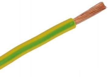 Električni kabel LGY 1x6 rumeno-zelen 10m