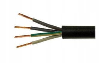 Delavniški gumijasti električni kabel OW 4x2,5 1m