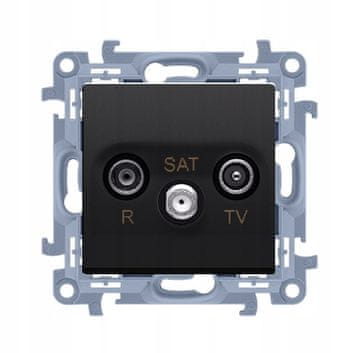 RTV-SAT vtičnica SIMON 10 CASK.01/49 črna