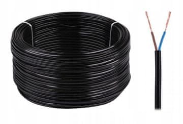 OMYp 2x0,75 100 m črn električni kabel