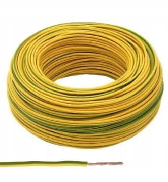 Kabel LGY 1x0,75 rumeno-zelen 100m