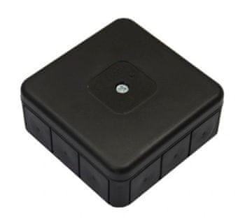ViPlast Hermetična nadometna doza 85x85x37mm črne barve