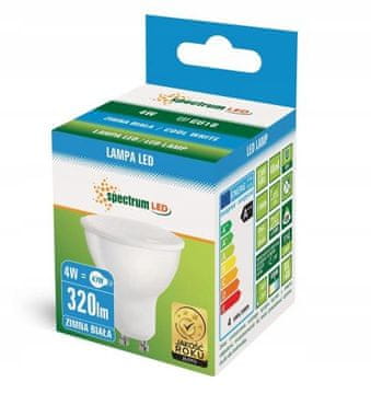 LED žarnica GU10 4W hladna WOJ13260 Spectrum